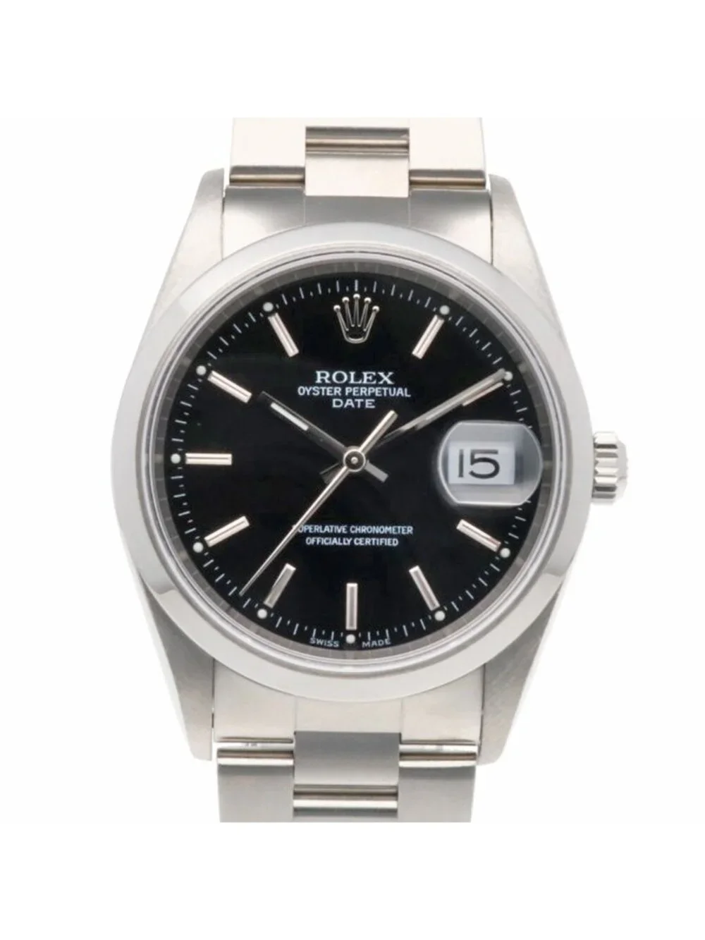 Rolex Date Oistar Watch Clock Automatic Winding Re Polished Second